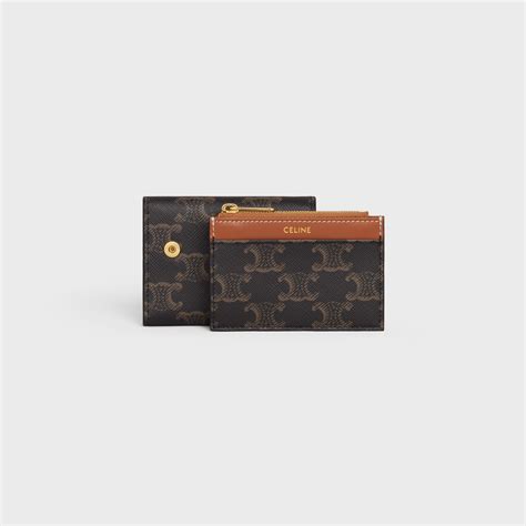 celine triomphe compact wallet|celine small wallet.